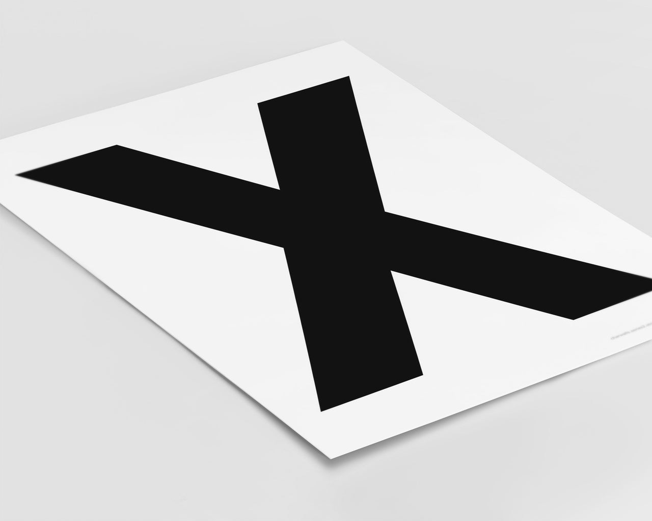 Letter X Art Print - Series 2