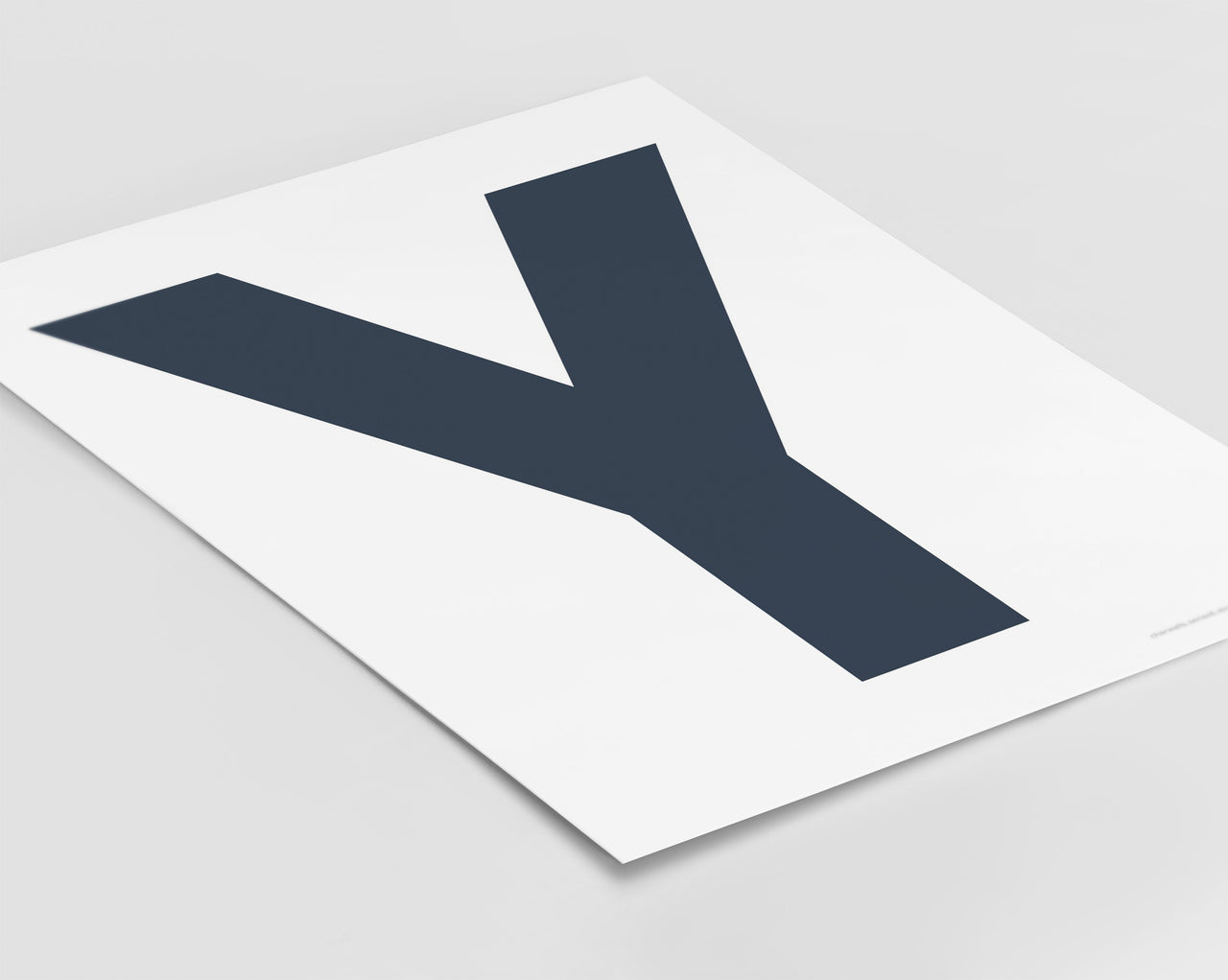 Letter Y Art Print - Series 6