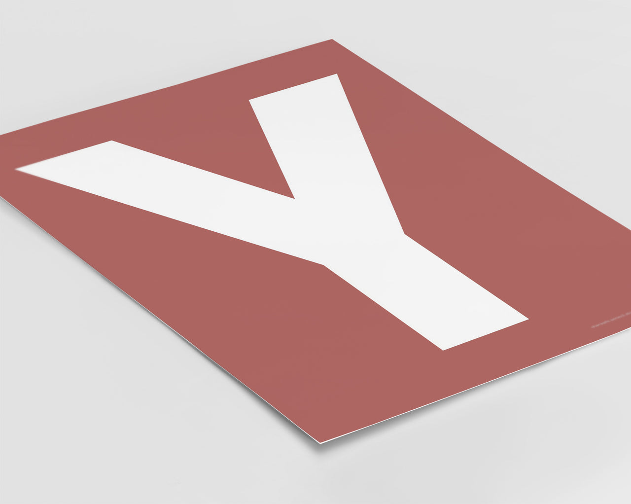 Letter Y Art Print - Series 3