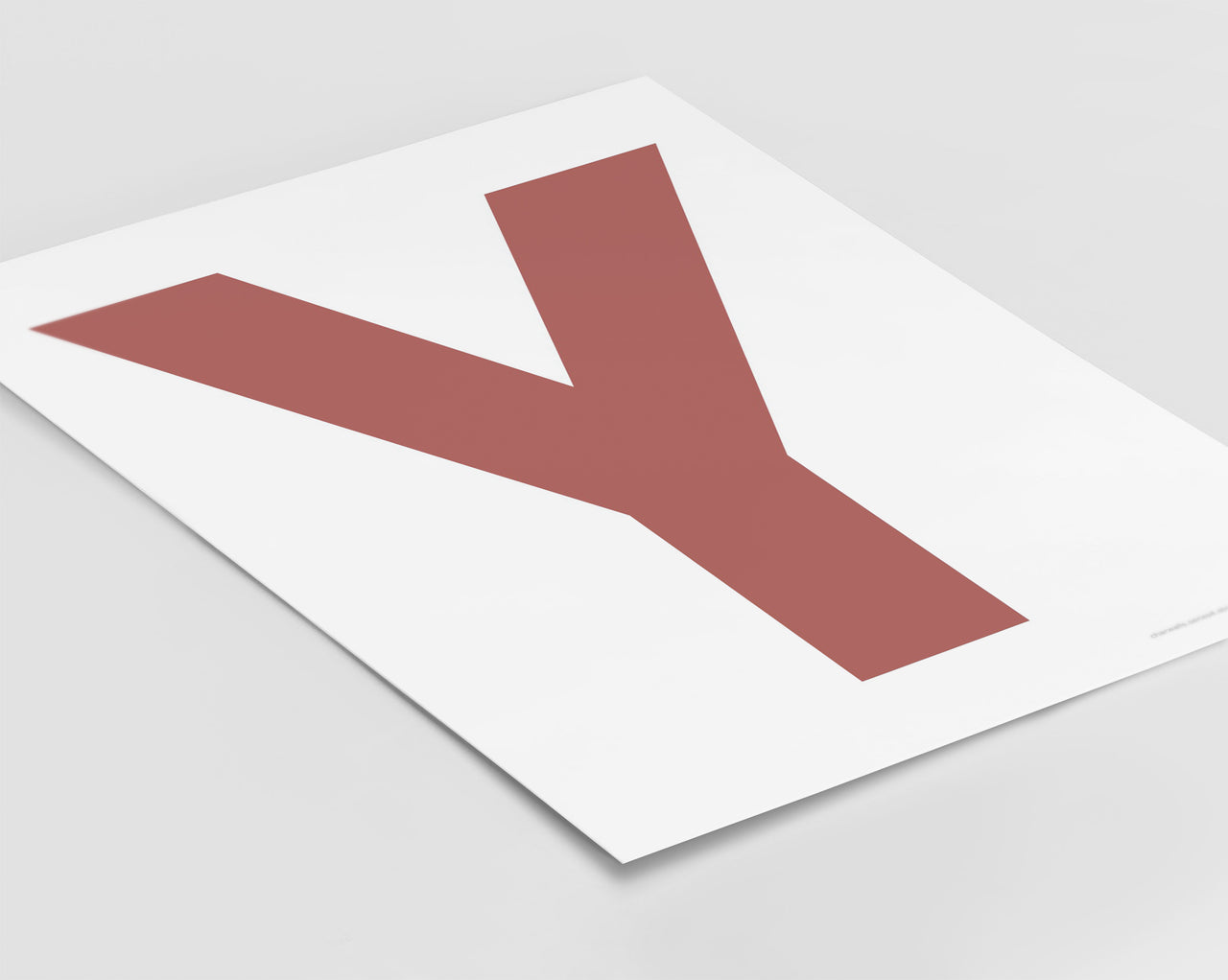 Letter Y Art Print - Series 4