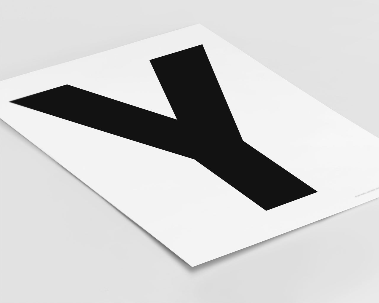 Letter Y Art Print - Series 2