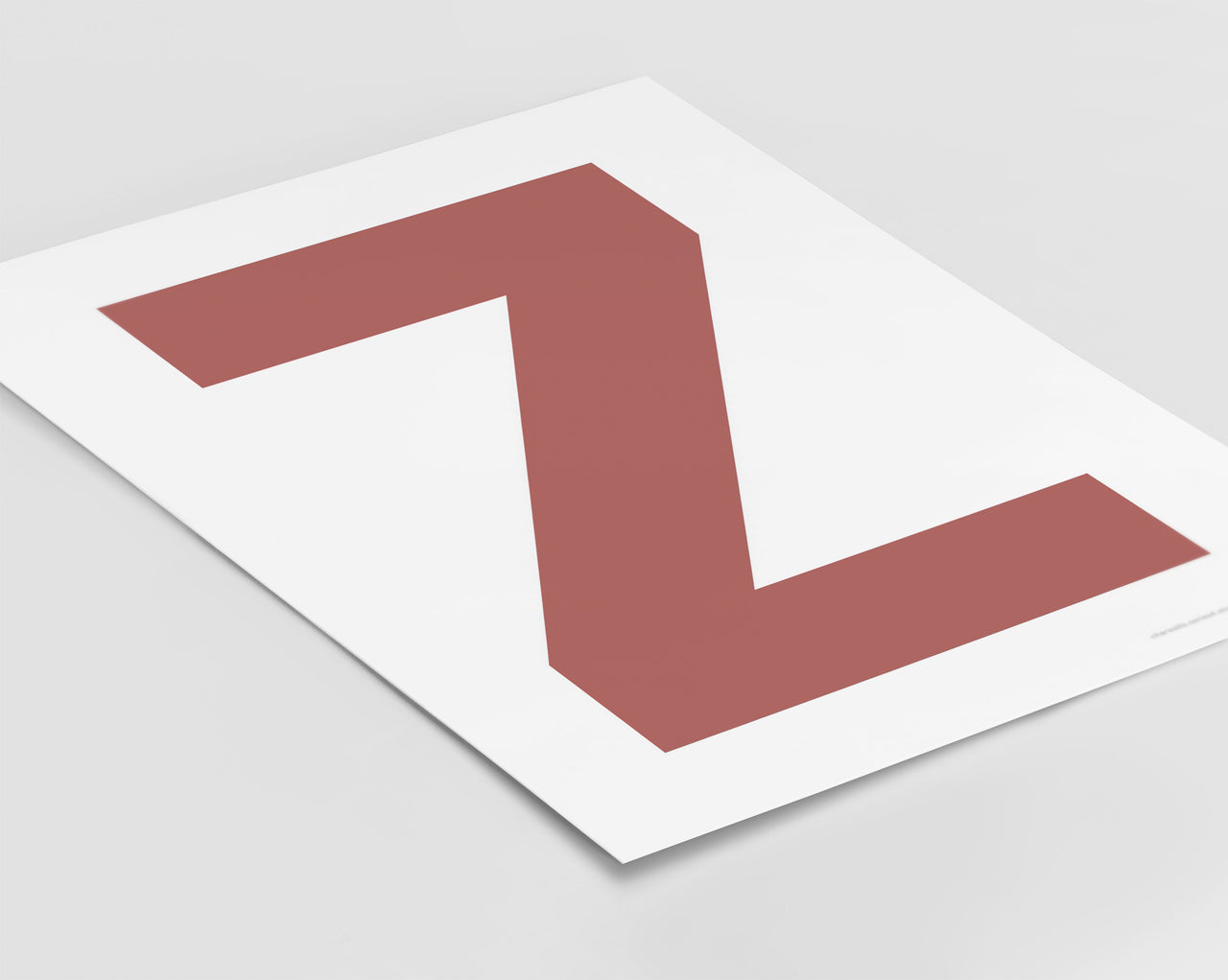 Letter Z Art Print - Series 4