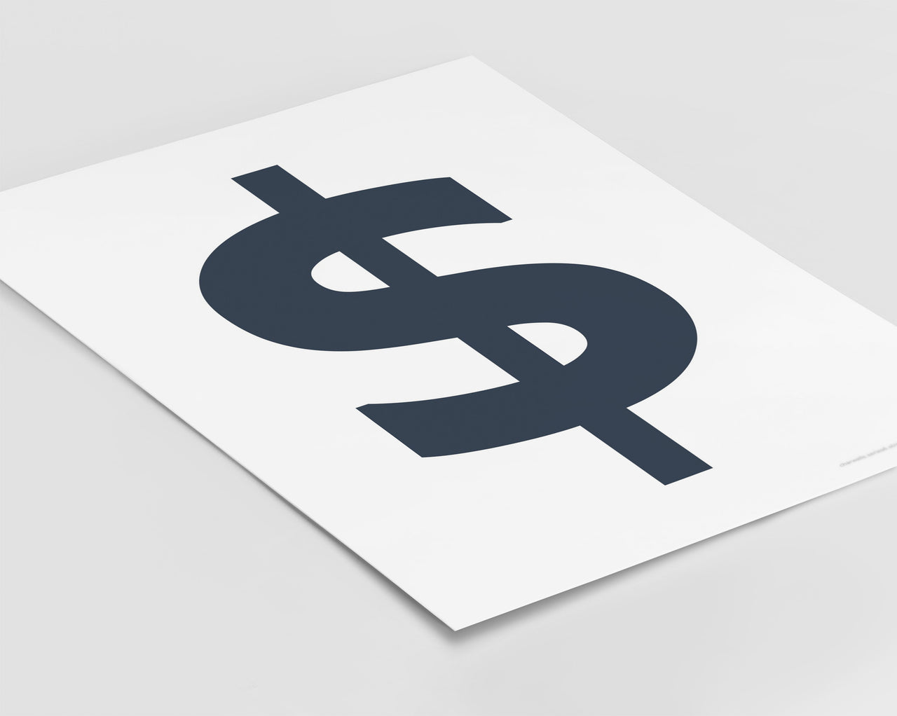 Symbol $ Art Print - Series 6