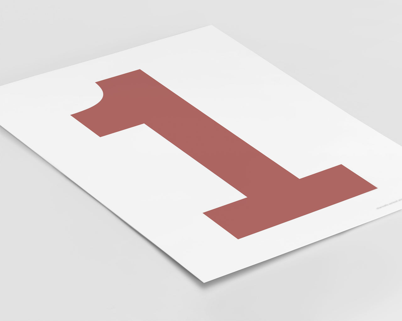 Number 1 Art Print - Series 4