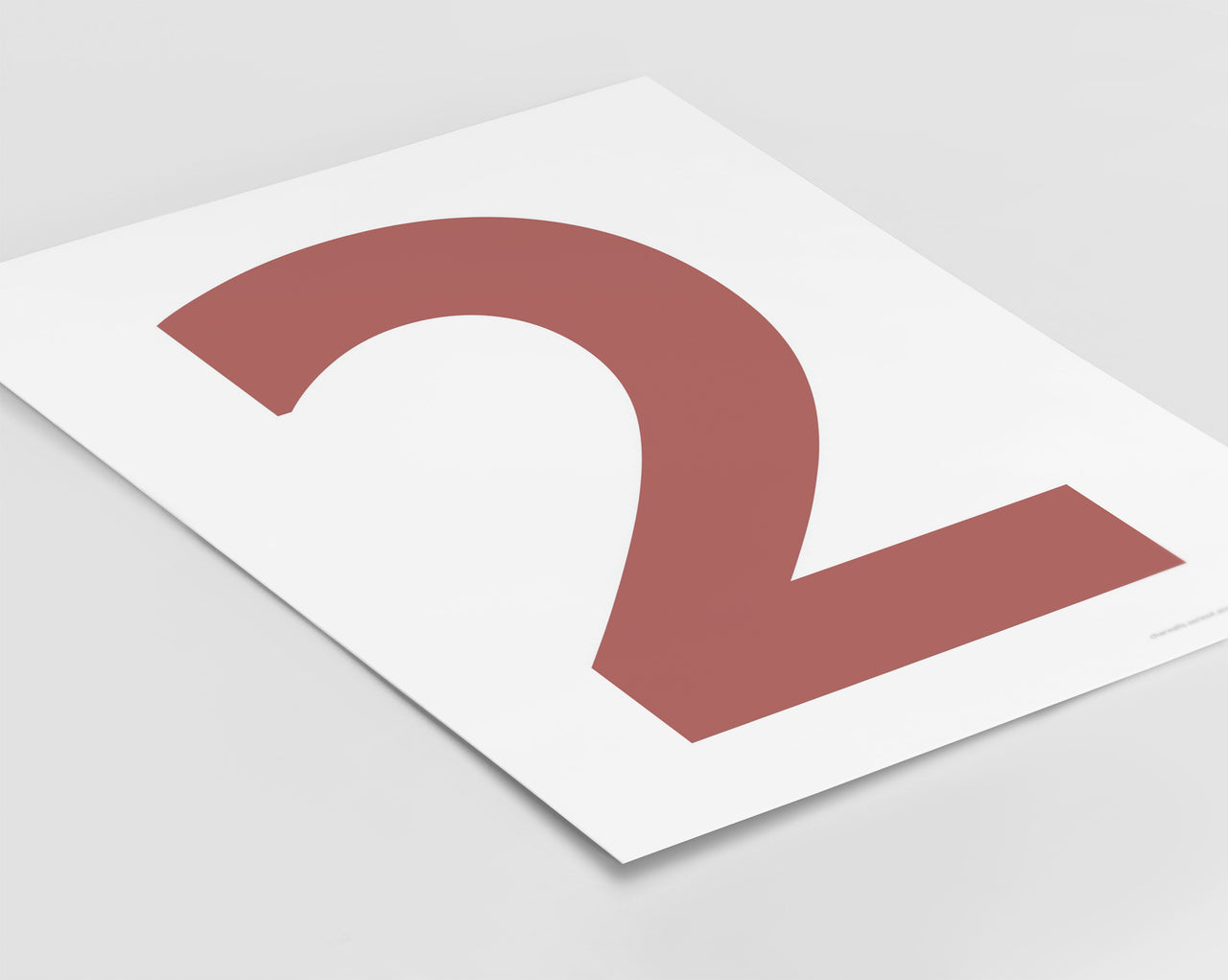 Number 2 Art Print - Series 4