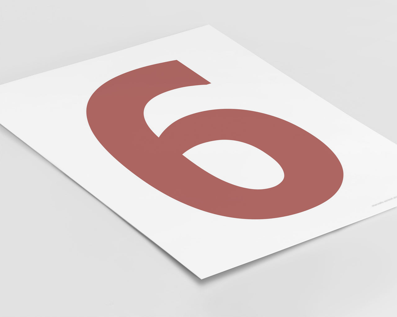 Number 6 Art Print - Series 4