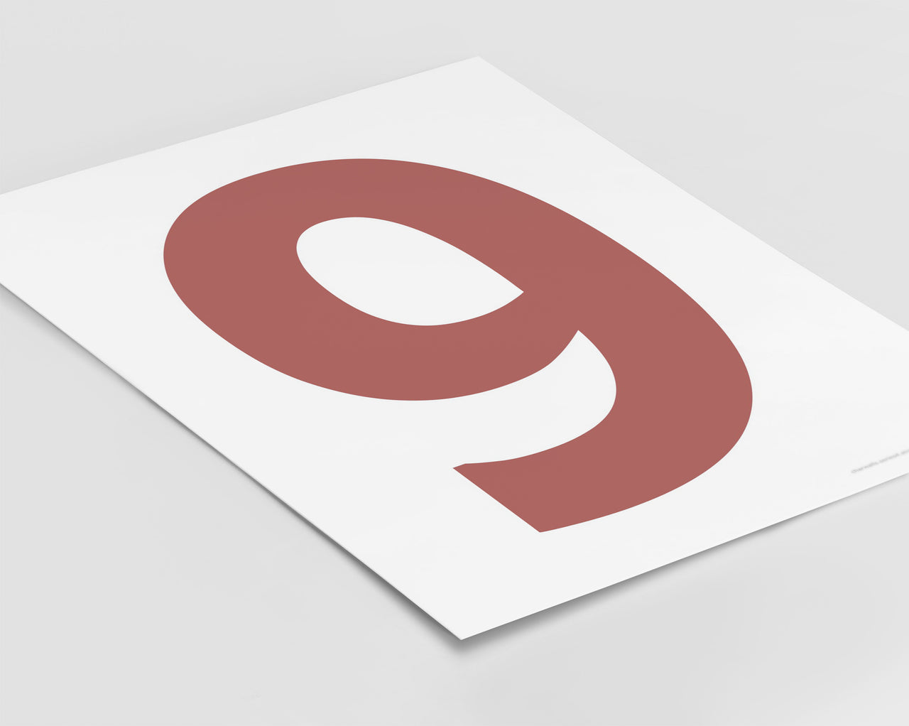 Number 9 Art Print - Series 4