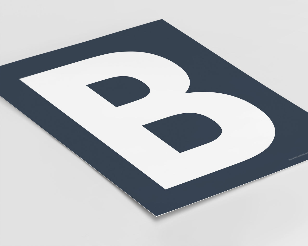 Letter B Art Print - Series 5