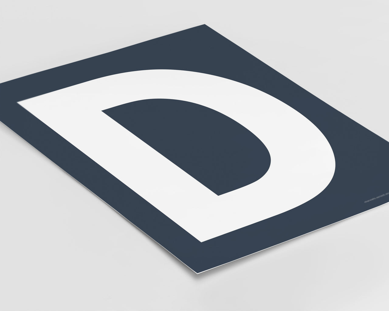 Letter D Art Print - Series 5