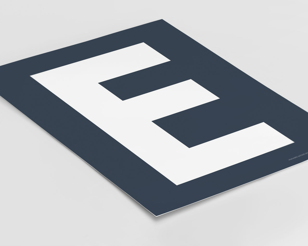 Letter E Art Print - Series 5