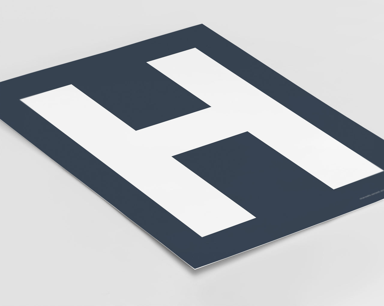 Letter H Art Print - Series 5