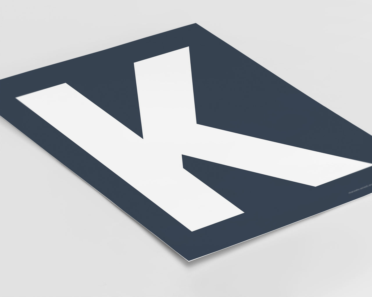 Letter K Art Print - Series 5