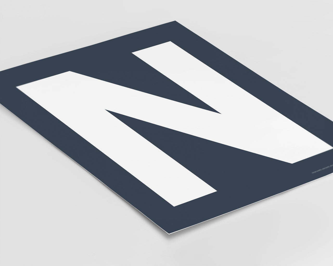 Letter N Art Print - Series 5