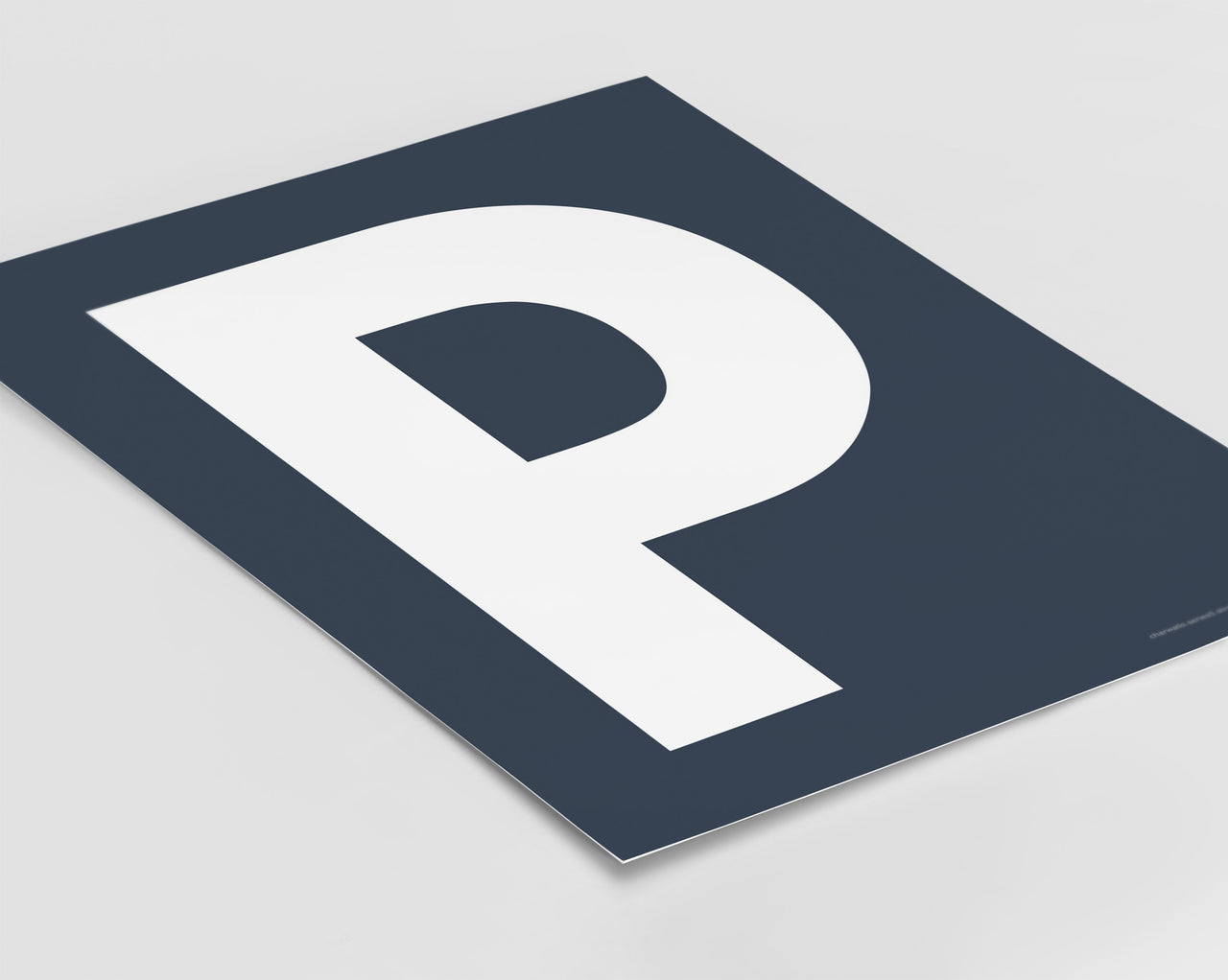 Letter P Art Print - Series 5