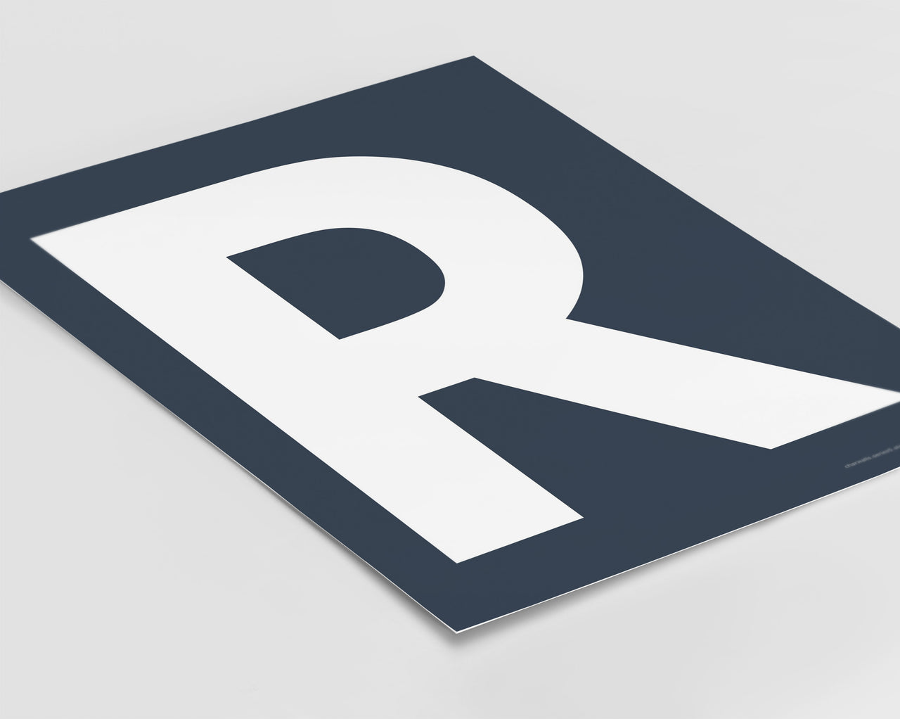 Letter R Art Print - Series 5