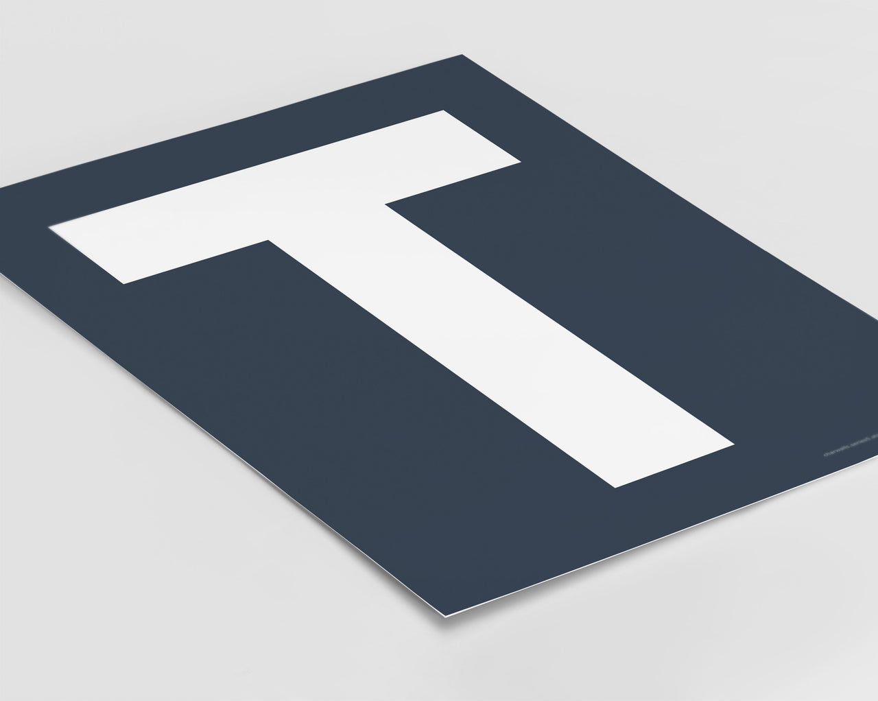 Letter T Art Print - Series 5