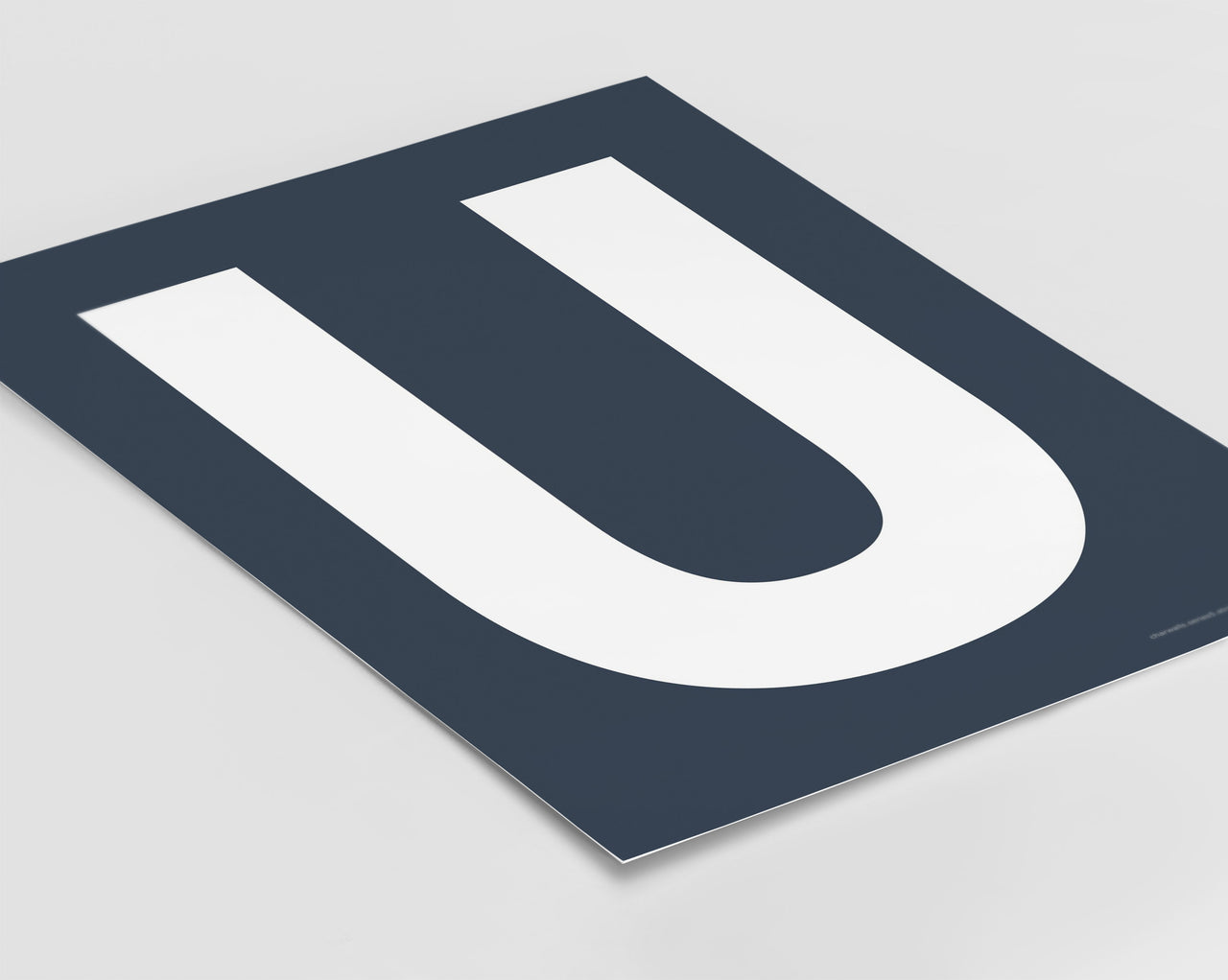 Letter U Art Print - Series 5