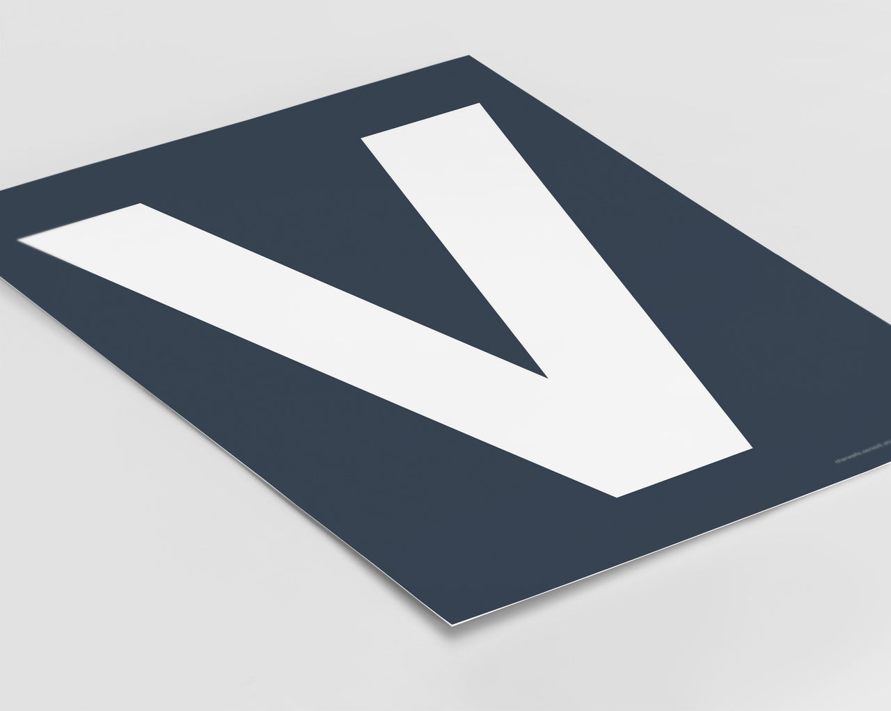 Letter V Art Print - Series 5