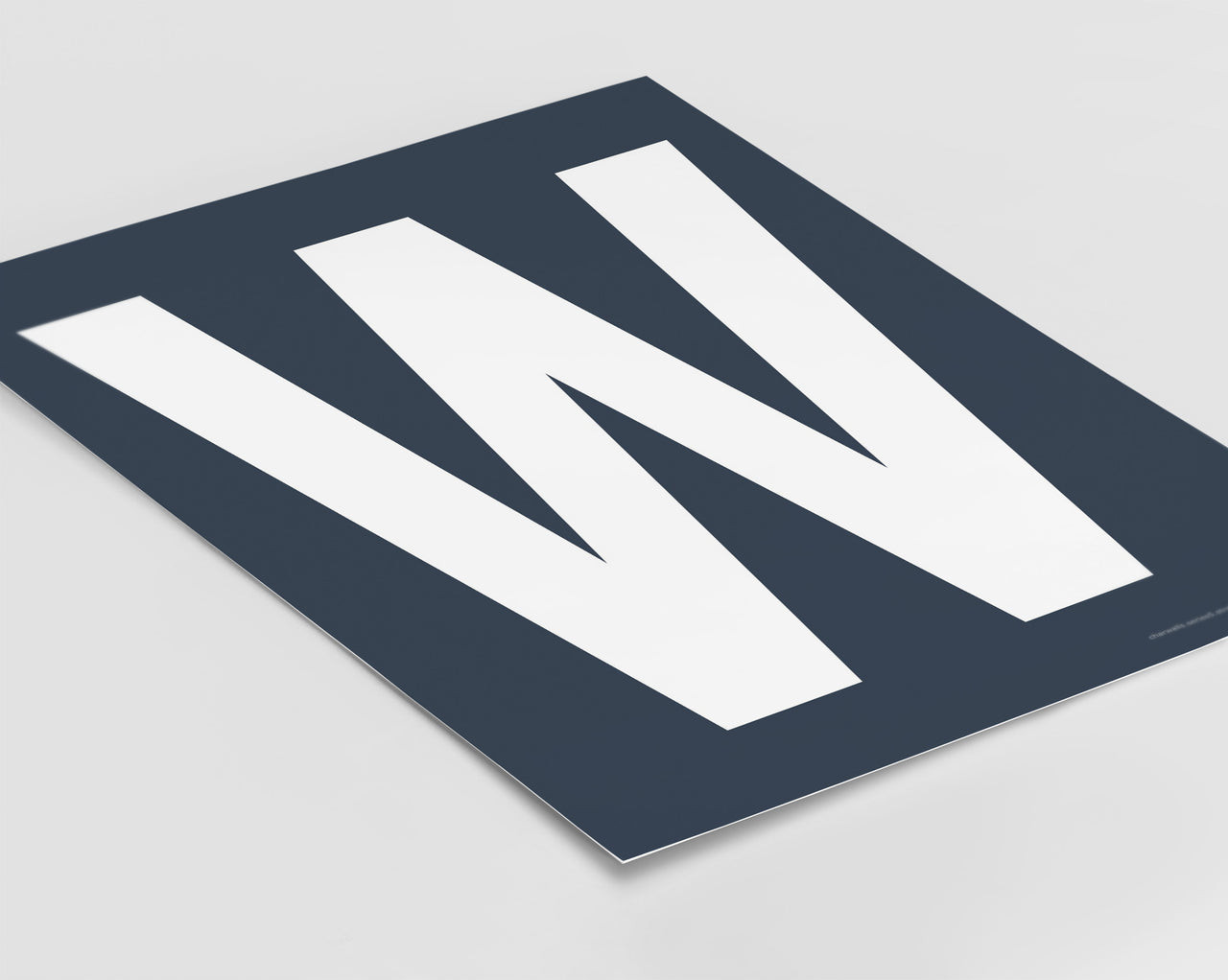 Letter W Art Print - Series 5