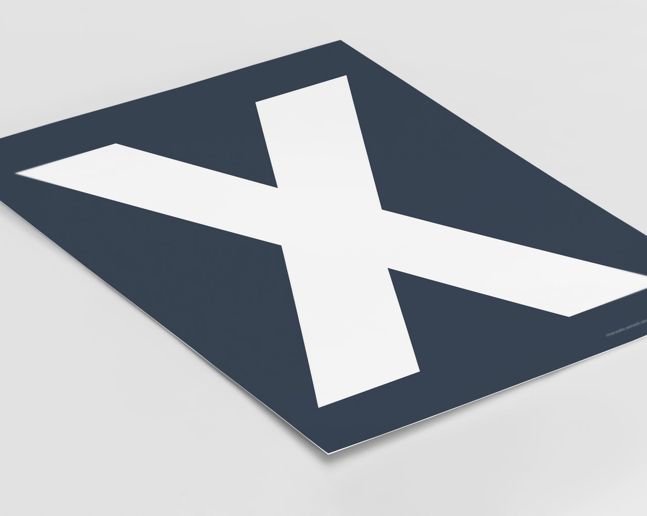 Letter X Art Print - Series 5